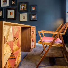 Whisky Chair and Greystone Desk